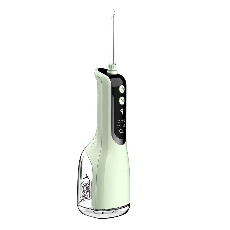 

Rechargeable Teeth Water Jet Floss Portable Water Dental Flosser 5 Modes 5 Nozzles 350ml Oral Irrigator