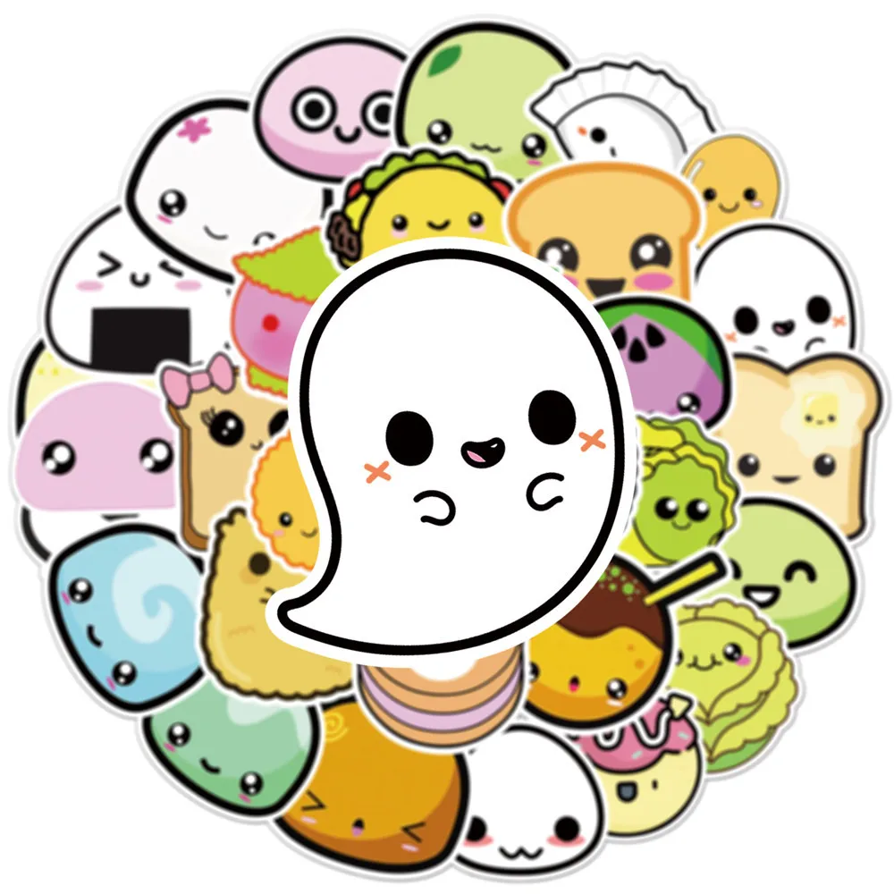 

10/30/50PCS Cute Japanese Food Sushi Doodle Suitcase Laptop Water Cup Scrapbook Children Toy Fridge Decal Sticker Wholesale