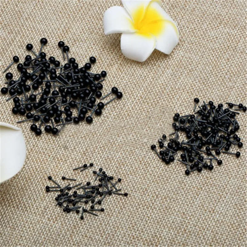 100 шт./компл. стеклянные глаза детские куклы аксессуары 2/3/4 мм игла для валения