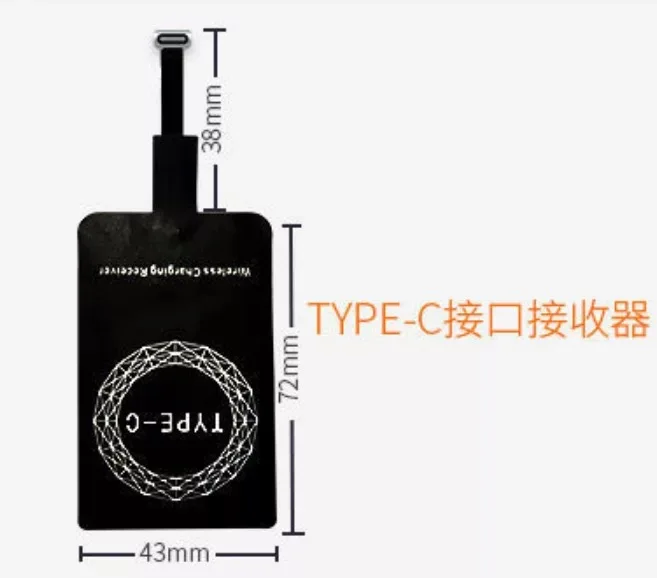 QI зарядный коврик Беспроводное зарядное устройство для iphone XR xsmax X 8 plus для SAMSUNG GALAXY S10 S9 S8 Plus S7 S6 Edge Note 10 9 8 5 3 - Тип штекера: for type-C