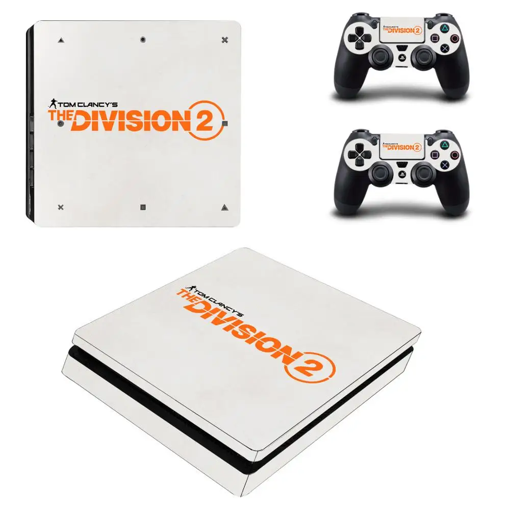 Виниловые наклейки для консоли и контроллера The Division 2 PS4 Slim s Play station 4 | Электроника