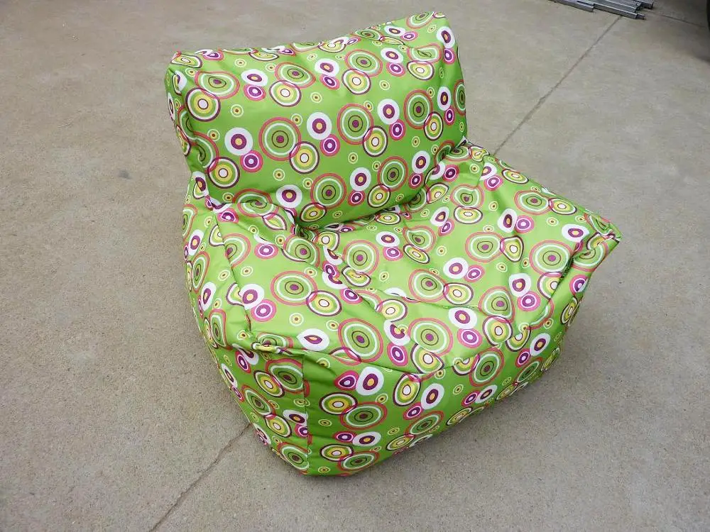 Зеленый круглый ленивый диван для спальни одиночный маленький татами ткань