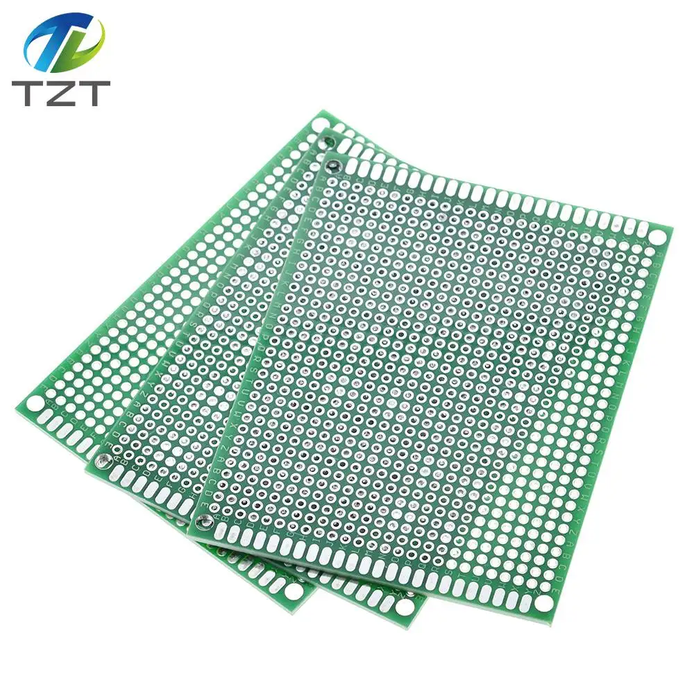 1 шт. TZT 7x9 7*9 см двухсторонний прототип печатной платы Луженая универсальная плата