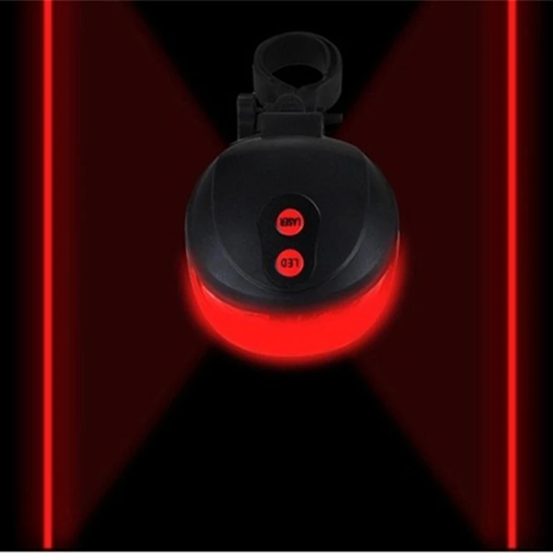 

5 LED 2Laser Cycling Bicycle Bike Lights 7 Mode Safety Rear Lamp Waterproof Laser Led Light Tail Warning Flashlight for Bicycles
