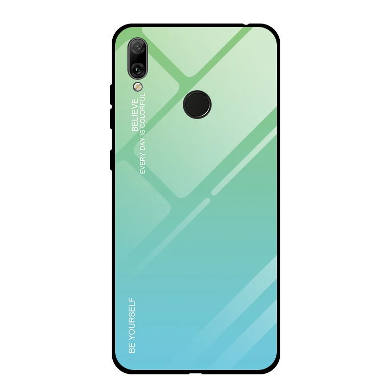 06 Роскошный чехол для телефона из закаленного стекла для huawei Y9 Y7 Y5 Y6 Prime Y7 Y6 Y5 Prime защитный чехол для задней крышки - Цвет: 06