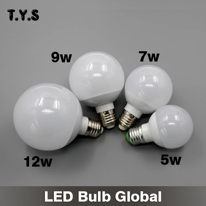 Светодиодный настольный светильник E27 AC 220 В лампочка умная IC реальная мощность 5