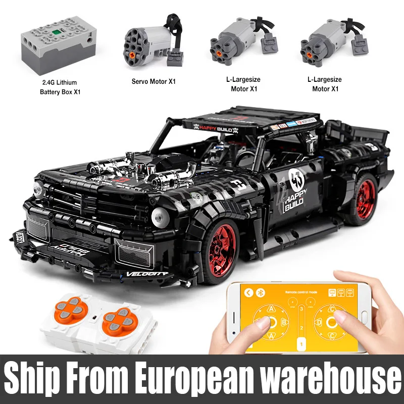 Модель детского автомобиля совместимая с RC Ford Mustang Hoonicorn RTR V2|Блочные