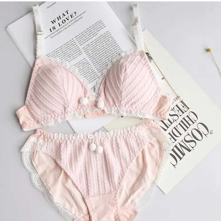 Японские милые сексуальные трусики и бюстгальтер в стиле &quotЛолита&quot нижнее