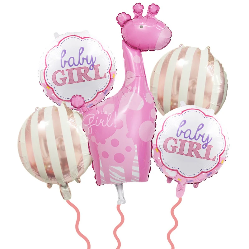 pink 5pcs 1 комплект, Детская душевая кабина для мальчиков и девочек, реквизит для фотосъемки, украшение, Детская фотобудка с изображением пола, вечерние принадлежности для первого мероприятия - Цвет: pink 5pcs