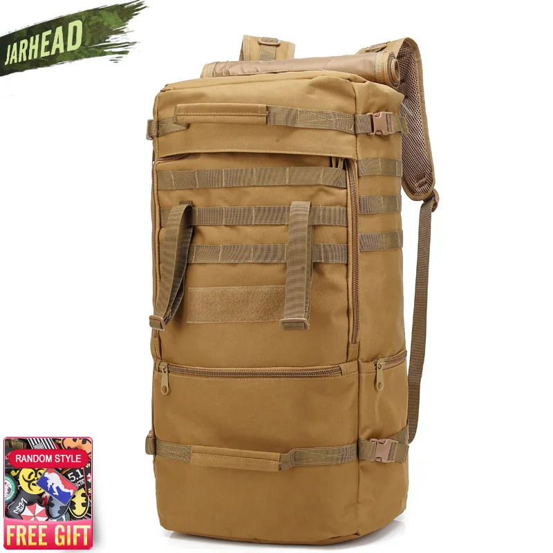 Многофункциональный Холщовый спортивный военный тактический рюкзак 60 л