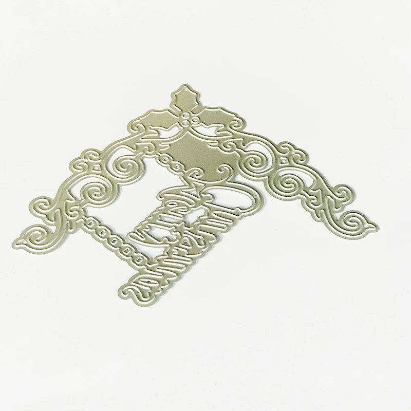 Листья Счастливого Рождества Скрапбукинг металлические режущие штампы из