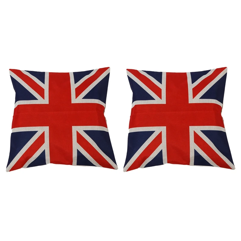 Чехол-подушка в британском винтажном стиле с флагом Союза Джека 2 шт. - купить по