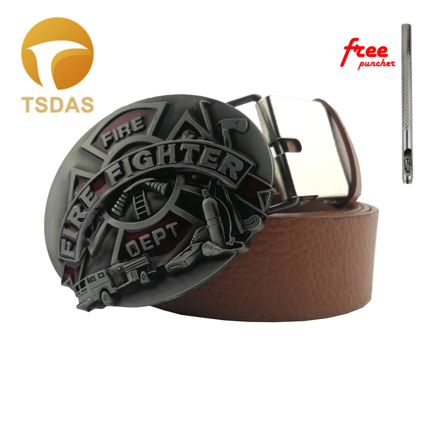 New Fashion Classical Letter Male Accesorios Belt Buckle Cool Fire Fighter Metal For Men Classic Year Gifts | Дом и сад