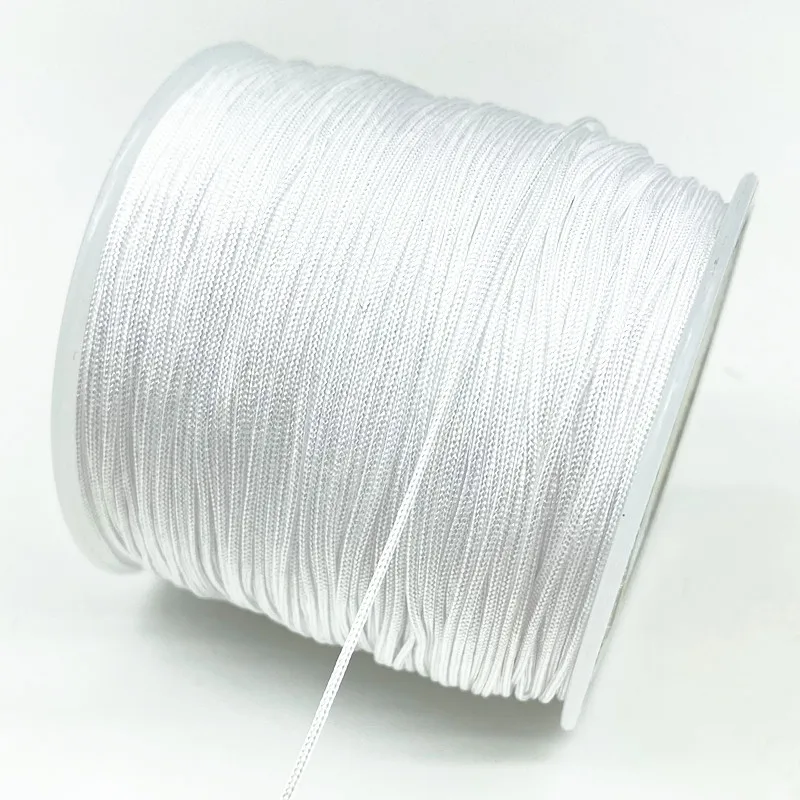 10 ярдов 0 8 мм нейлоновый шнур нить китайский узел макраме браслет плетеная сделай