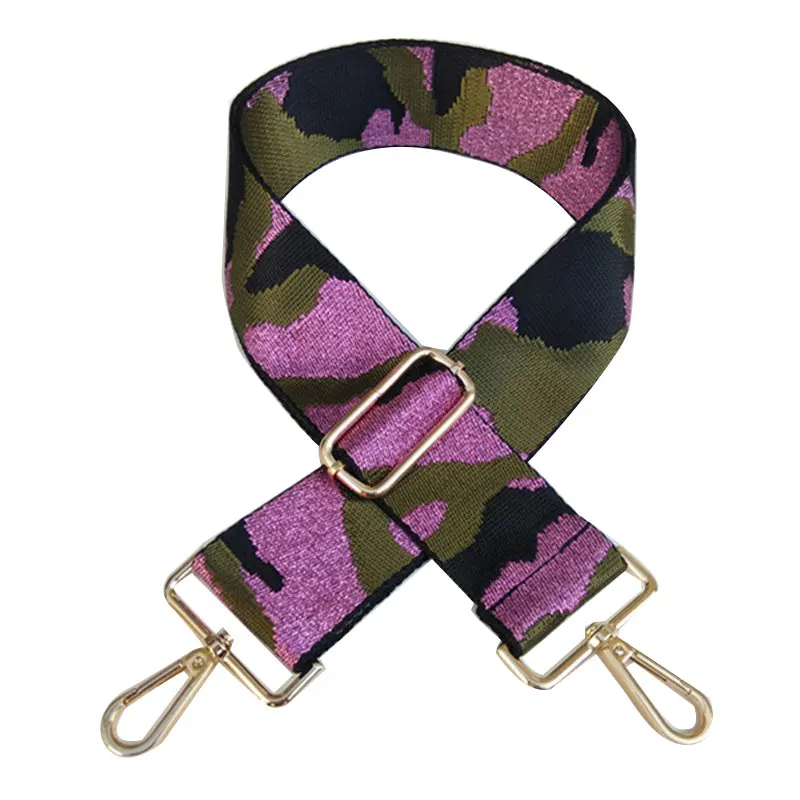 

Women's 5cm wide bag belt camouflage print belt with adjustable accessories fashion bag belt bag accessories casual fashion belt