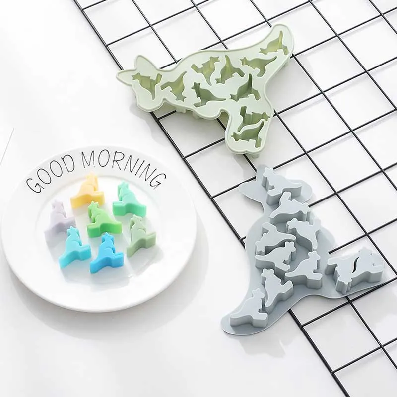 Украшения для торта из мягкой помады Tool 10-Grid Kangaroo силиконовая форма миниатюрные