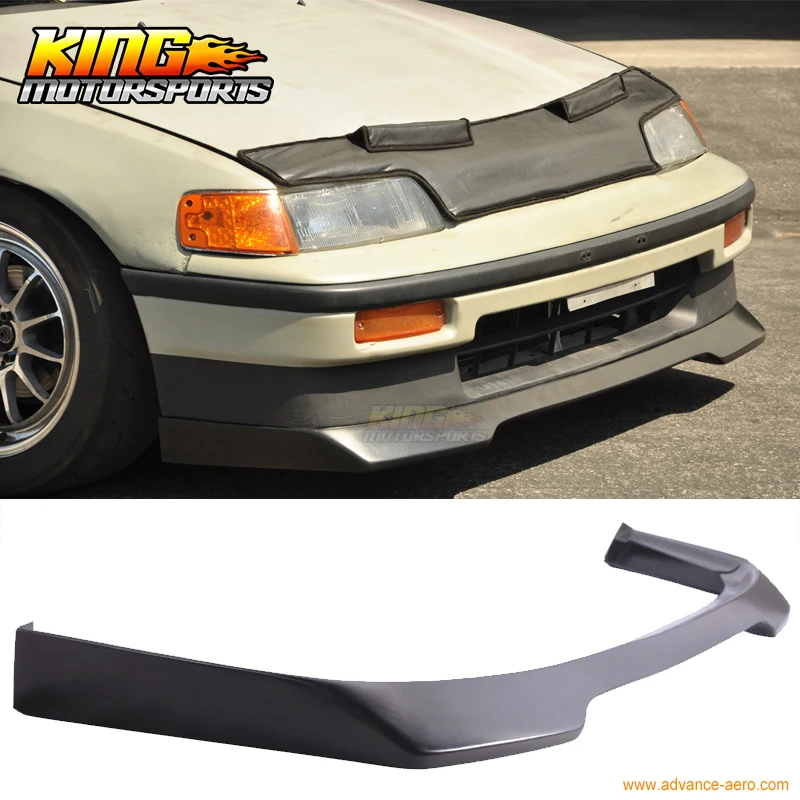 Подходит для 1988 1989 Honda CRX 2 Door Coupe Non Si Evo Style спойлер переднего бампера губ Global