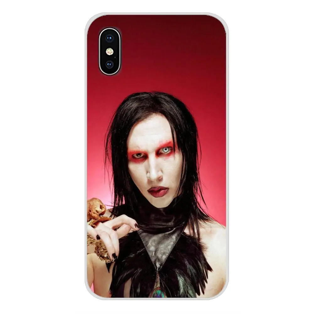 Аксессуары Marilyn Manson чехлы для телефонов Samsung Galaxy S2 S3 S4 S5 Mini S6 S7 Edge S8 S9 S10E Lite Plus |