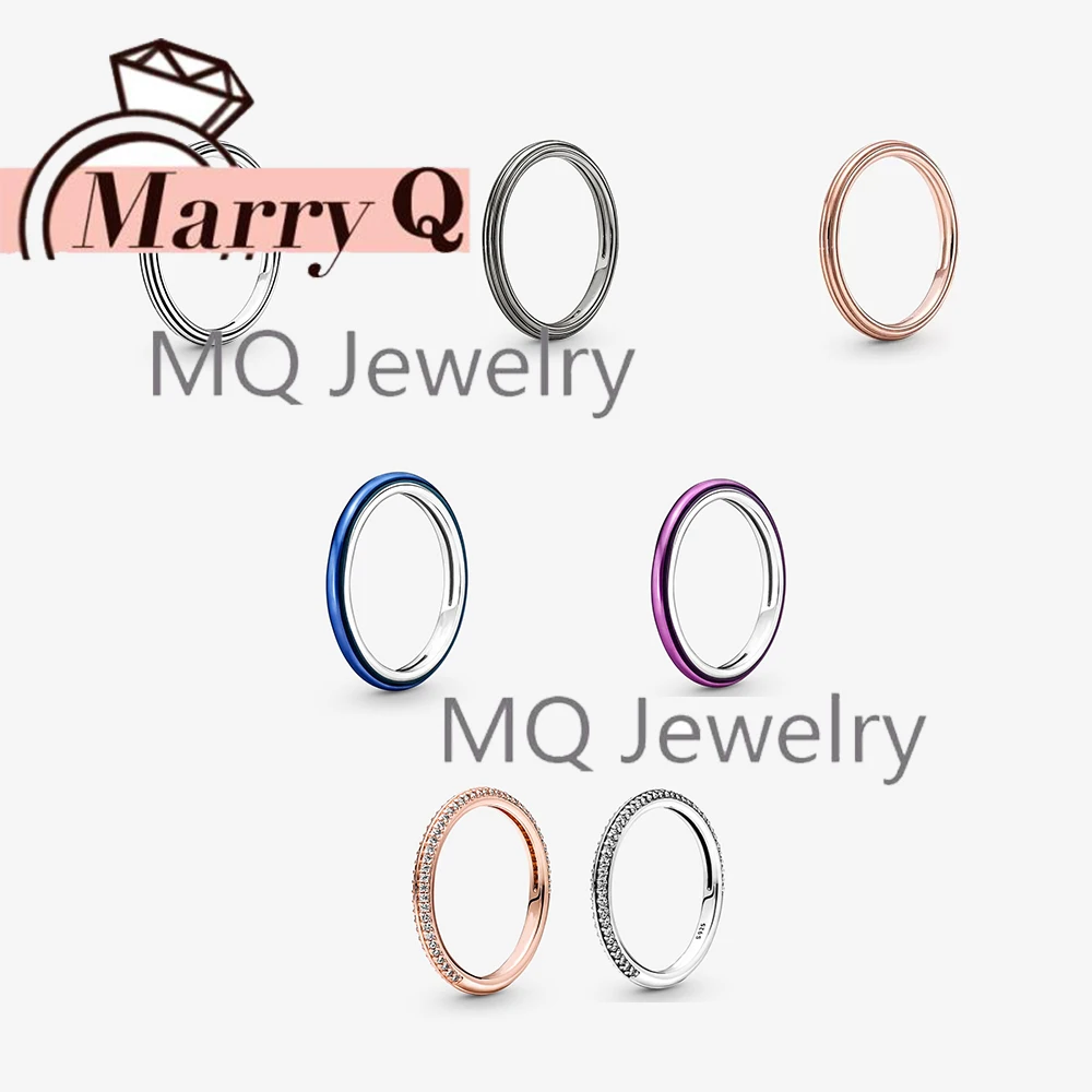 

Женское гладкое блестящее кольцо из серебра 100% пробы