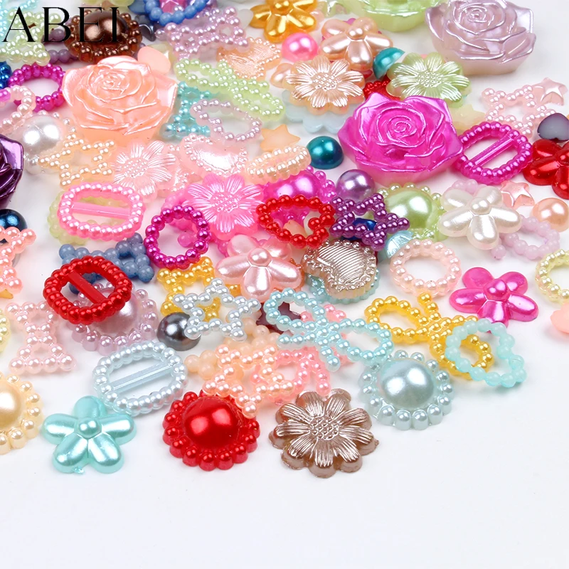 Полукруглые бусины из АБС пластика 6 20 мм 200 шт.|Бусины для одежды| |