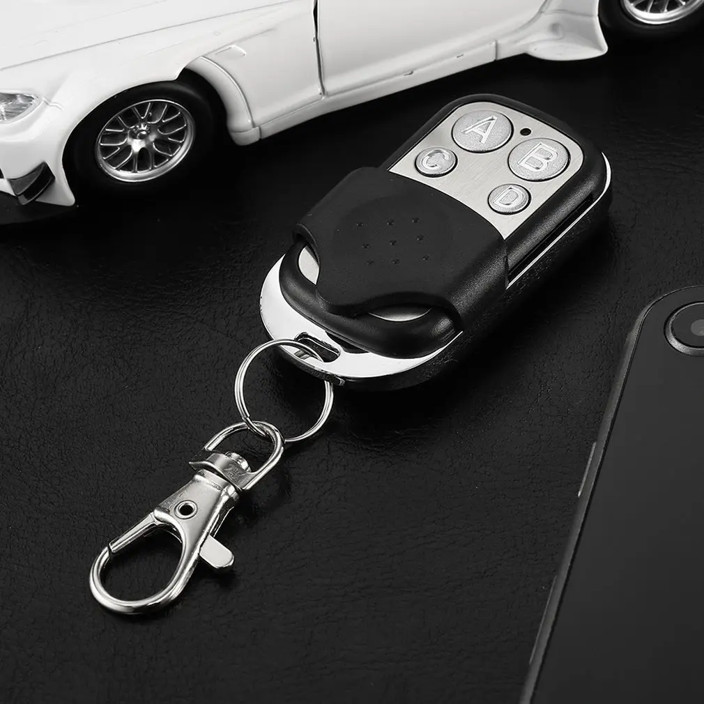 

Metal Four-button Electric Garage Door Key Universal Access Control Security Alarm Pair Copy Wireless Remote Control Key