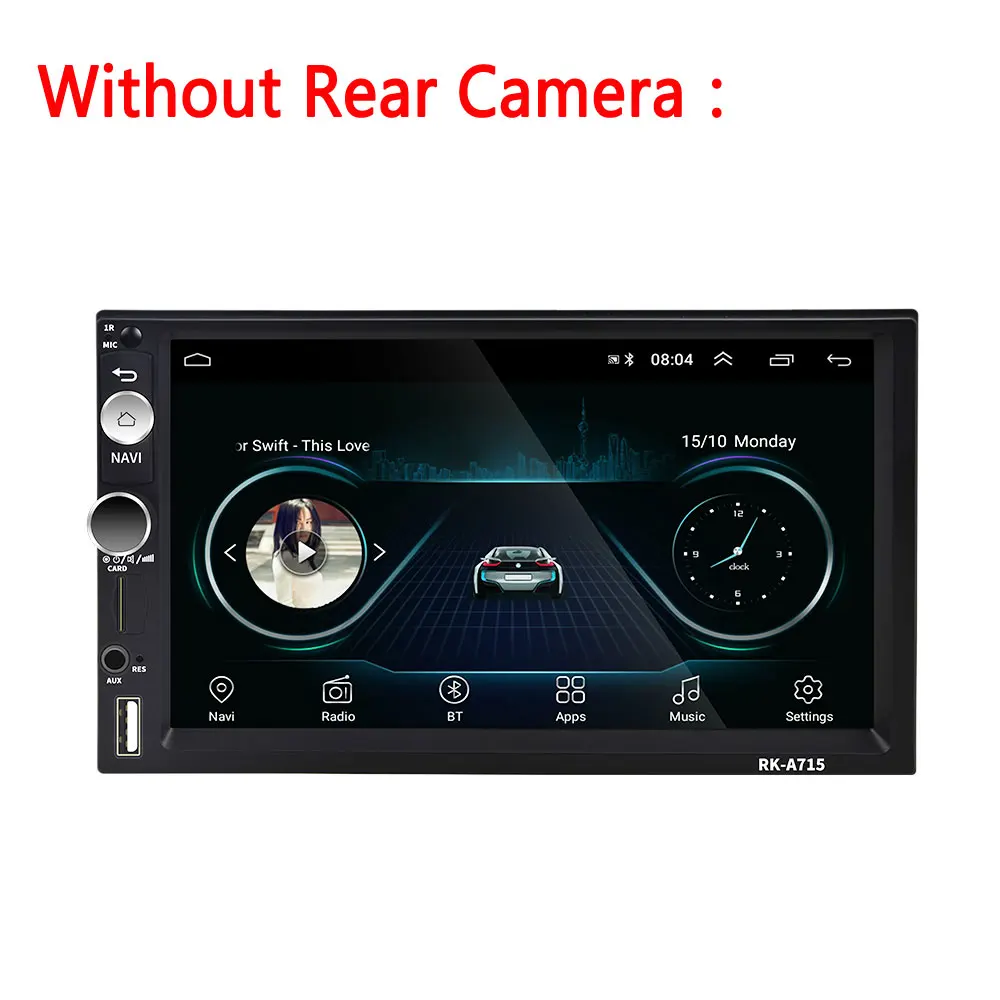 Ca radio Only AMPrime Android Автомагнитола 2 din " автомобильный мультимедийный плеер авторадио bluetooth Aux FM USB Авто Радио Зеркало Ссылка аудио MP5 плеер - Цвет: Ca radio Only