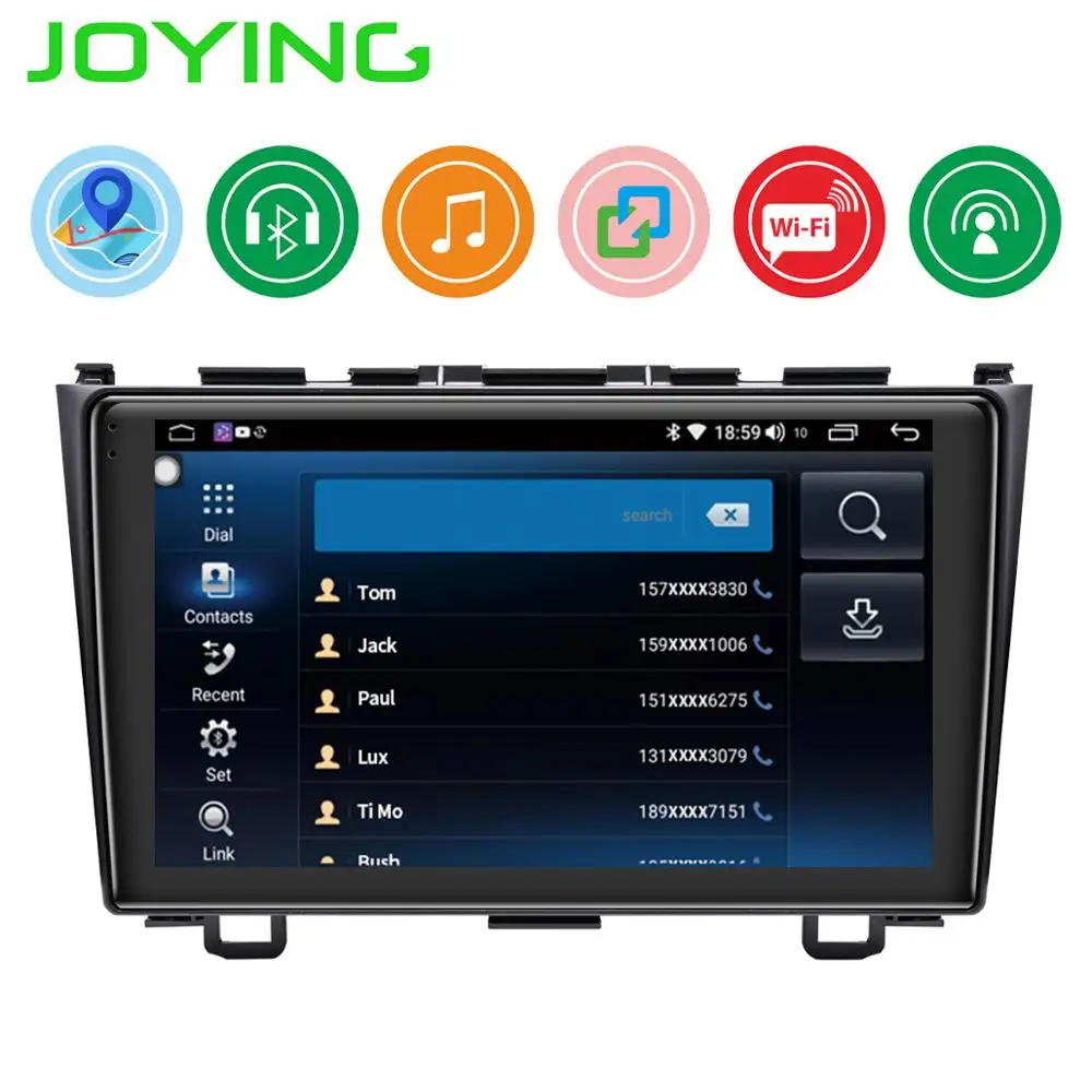 1 din автомобильное радио мультимедиа воспроизведение для Honda CRV 2007 2011 с GPS IPS