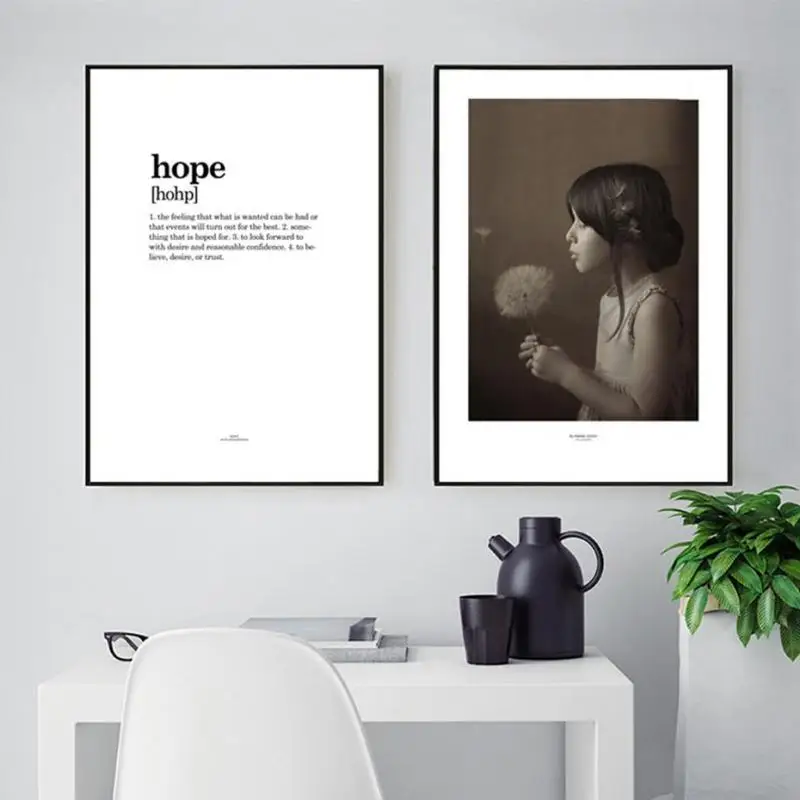 Холст с изображением девушки Life Hope Forest плакат минималистичные принты для