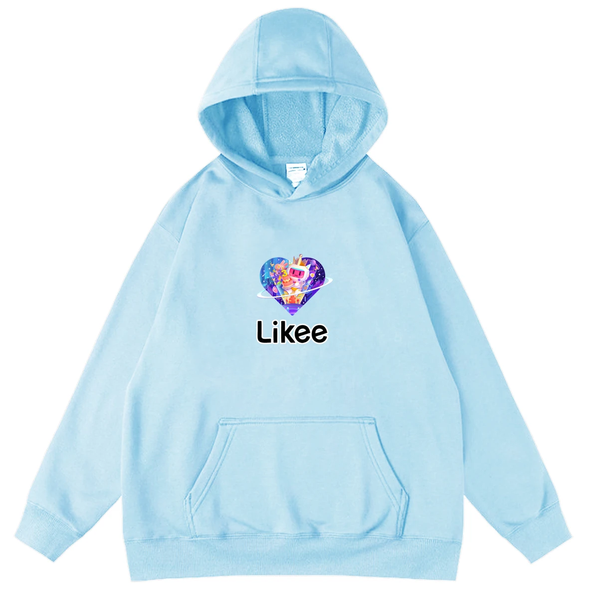 

LIKEE Fashion Boy Men Hip Hop Hoodies Russia APP Casual Sweatshirt Streetwear Men Teen Loose Pullover Harajuku Likee Hoodie Male