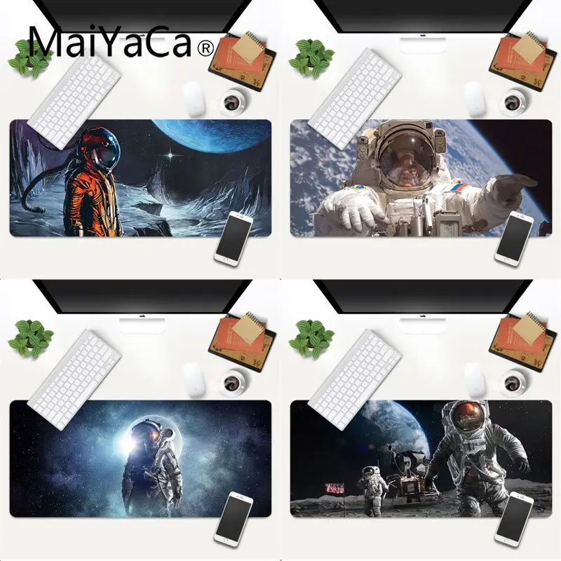 

MaiYaCa 2020 New Space astronautl Rubber Pad to Mouse Game Gaming Mouse Mat xl xxl 800x300mm for world of warcraft