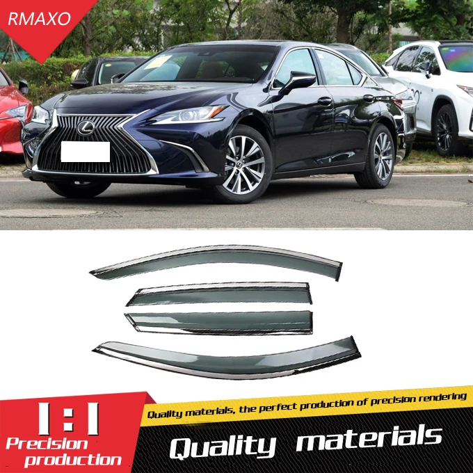 

For Lexus ES200 2018-2019 Plastic Window Visor Vent Shades Sun Rain Deflector Guard For Lexus ES200 Auto Accessories 4PCS/SET