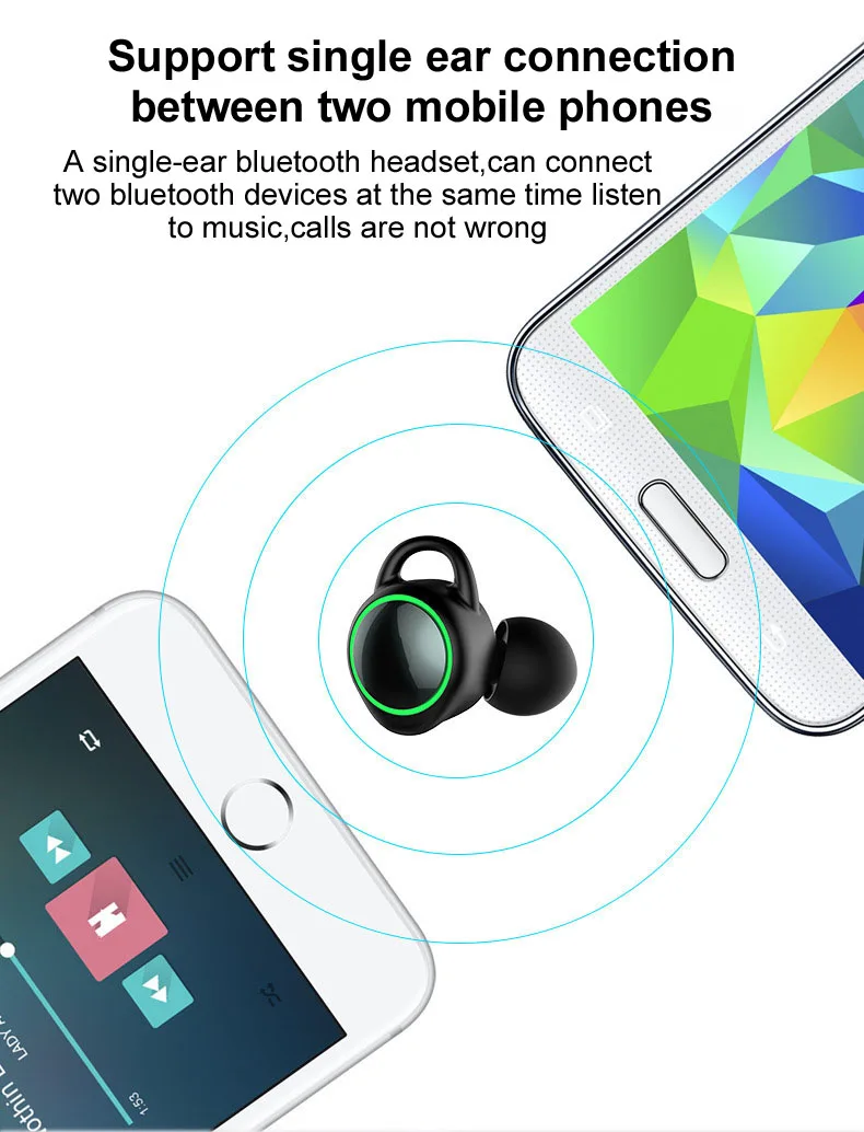 TWS гарнитура Bluetooth наушники беспроводные наушники 5,0 Handsfree переносной HIFI вызов 3D объемный в ухо PK i10 для iPhone samsung