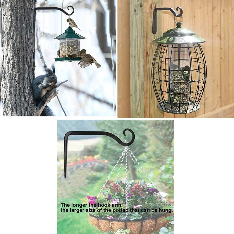 

2PCS Wall Hanging Plant Bracket Hanging Brackets Wall Hanging Basket Brackets Hook for Outdoor Indoor Garden