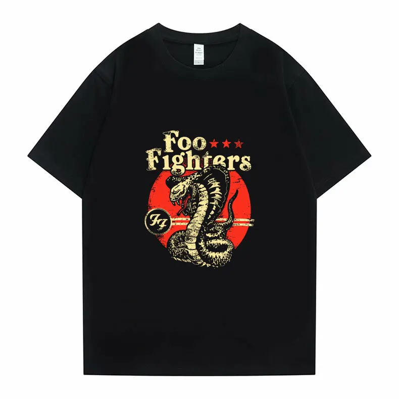 

Foo Fighters Graphics Print T Shirts Valley Rock Band Tshirt Tops Fashion Men Women Casual Loose T-shirt Short Sleeve Streetwear