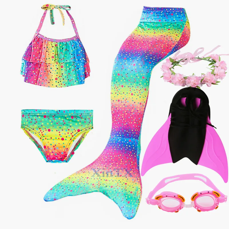 Детский купальный костюм Русалочки с моноластами для купания новинка 2019|Костюмы