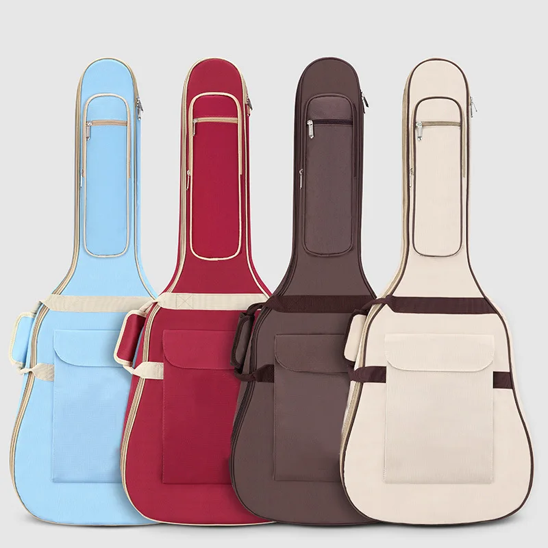 

Outdoor 41 Inch Guitar Bag Waterproof Cover Double Shoulder 10mm Straps Carry Case Backpack 600D Oxford Acoustic Guitar Bag