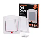 Флюоресцентная дверь, Флюоресцентный замок, подходит для любой стены или двери, для безопасности животных, маленьких домашних животных, ворот, откидная дверь, товары для домашних животных