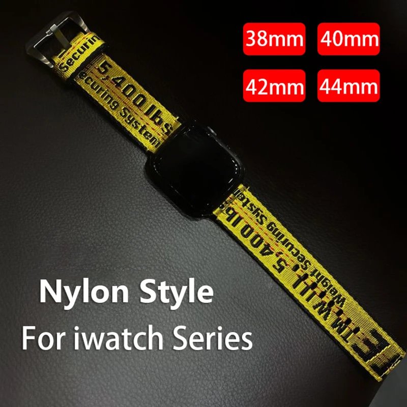 Ремешок для часов iwatch 42 мм 38 40 44 нейлоновый ремешок Apple Watch band 5 4 3 2 1 серия