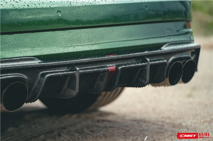

Suitable for Audi S3 Modified Cmst Carbon Fiber Front Side Skirt Rear Lip Tail Aircraft Cover A3 Surrounding Kit