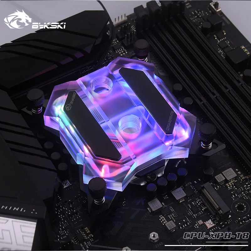 Водяной блок Bykski Butterfly CPU для INTER LGA 1156 1155 1151 1150 2011 2066 1366 RGB / A AURA SYNC XPH T8|Кулеры и