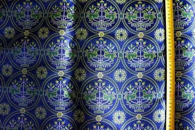 17 Костюм зеленая жаккардовая ткань с глозетом COS красивый плед ткани Египетский стиль/100*75 см - Цвет: 17