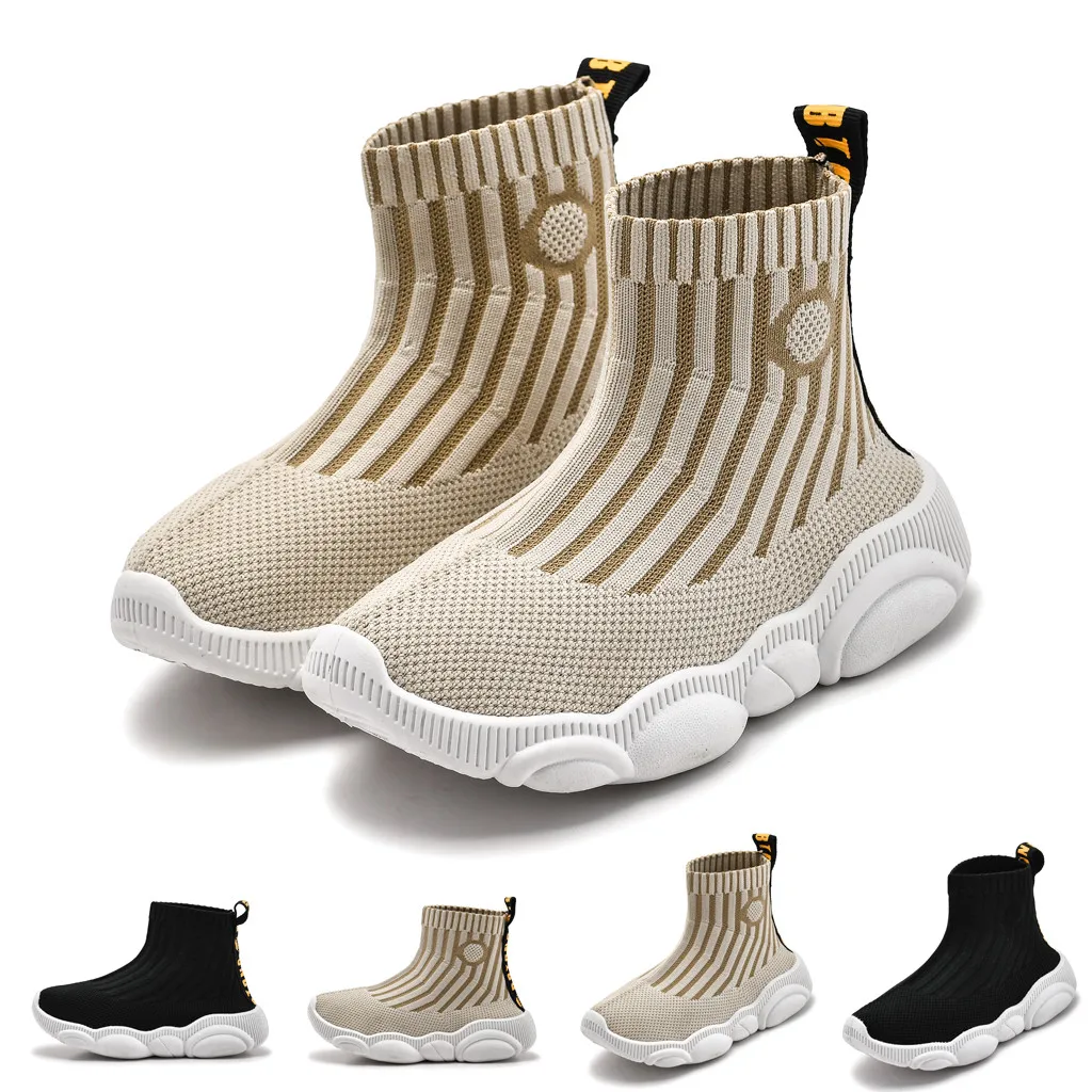 Детская обувь для малышей младенцев спортивные носки в полоску маленьких