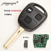 jingyuqin 3 buttons remote key hyq1512v 315mhz 4c chip for lexus is300 gs300 gs430 1998 2005