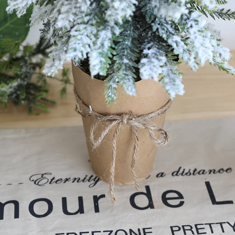 2019 Christmas ins Nordic Desktop Mini Tree Decorations Potted Plant for Indoor Showcases and Windows2020 | Дом и сад