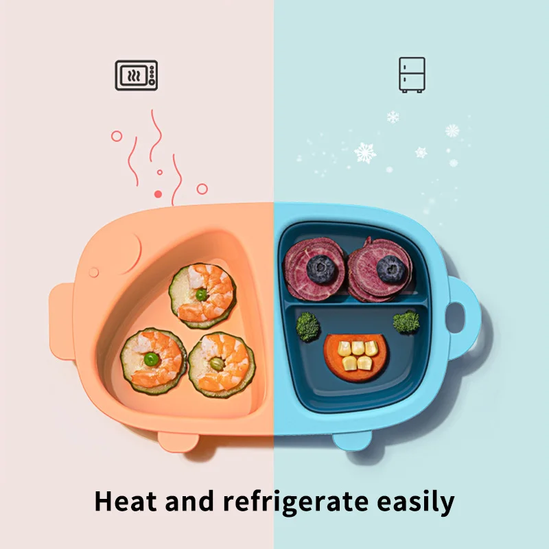 

Infants Feeding Food Tableware Tray Dishes Easy To Clean Silicone Mat Baby Placemat Silicone Suction Plates For Children