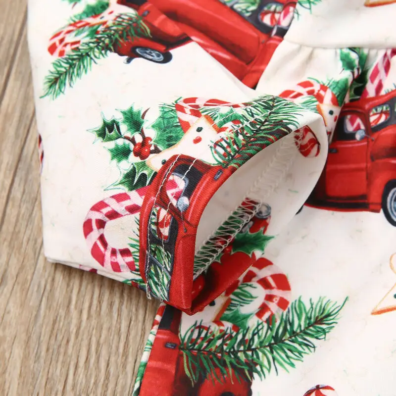 Новинка 2019 года детское хлопковое рождественское платье трапециевидной формы с