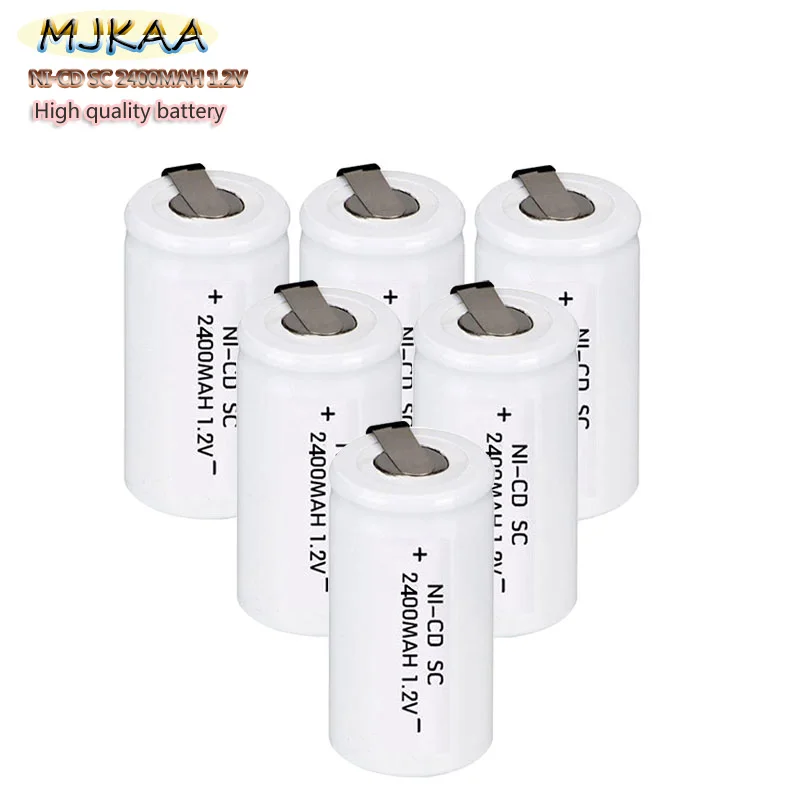 20 шт/SC NI-CD 2400Mah 1,2 V батарея аккумуляторная батарея электрические сверла инструменты перезаряжаемые Aaa