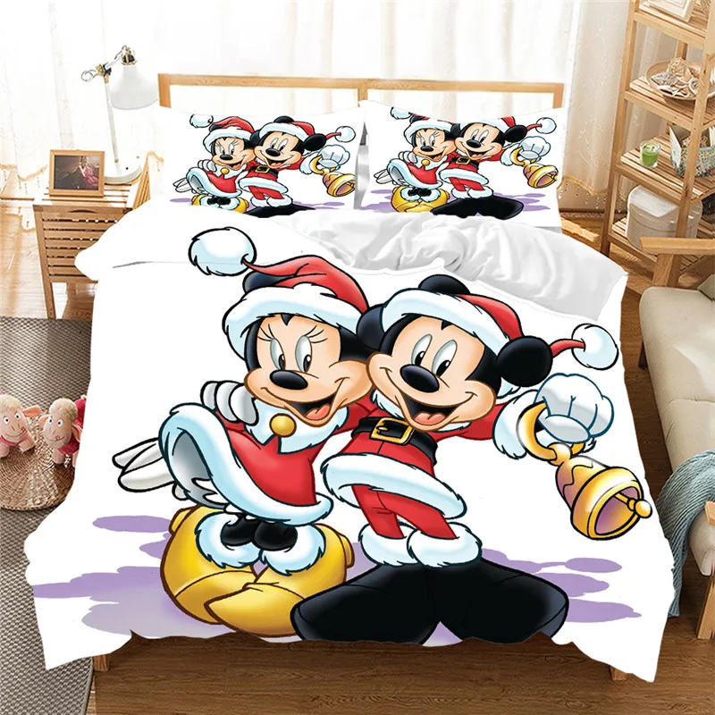 

disney Christmas Bedding Set Mickey Minnie Duvet Cover set Children Bed Set Queen King Size Gift Nightmare Before Christmas