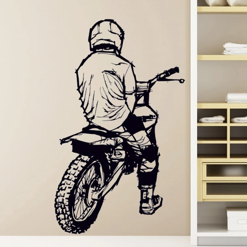 Внедорожные наклейки для мотоциклов гоночные постеры мотокросса виниловые