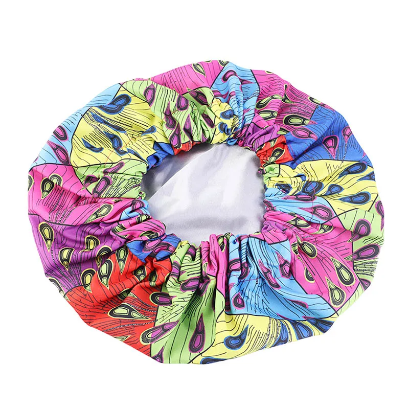 Women Night Sleep Cap African Pattern Ankara Print Bonnet Satin Lining Soft Extra Large Head Wear Ladies Headwrap Hair Care Hat |